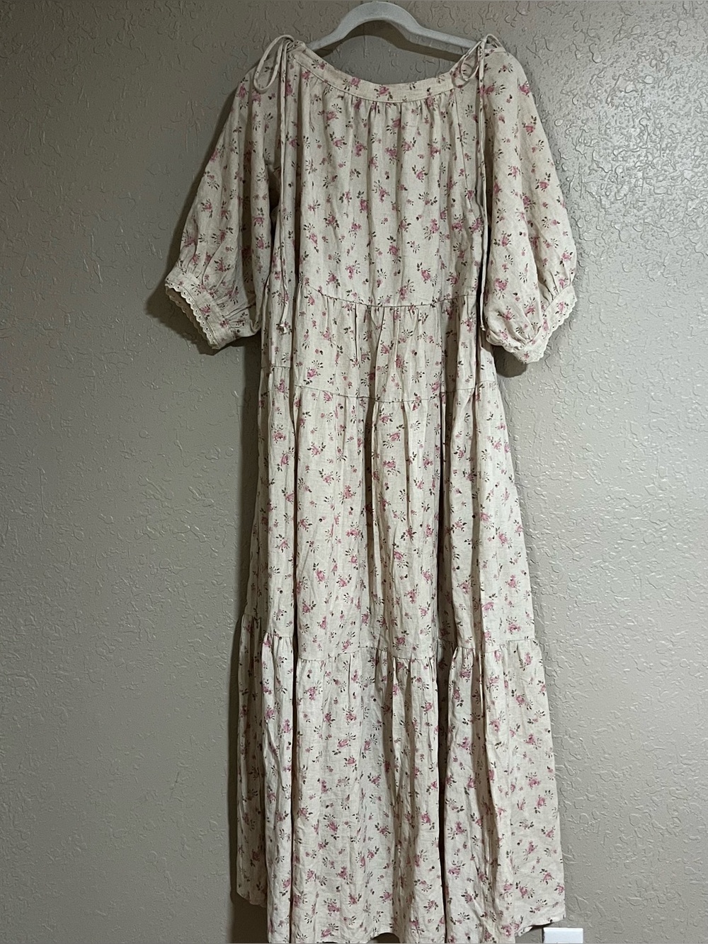 Worth Collective Cara 100% Cotton Floral Maxi Dress Size XL - Picture 6 of 7